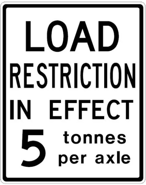 Reduced Load Restrictions